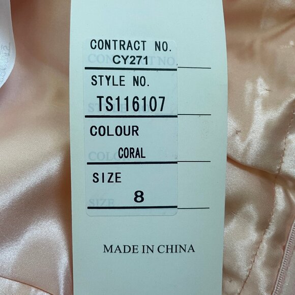 Tony Bowls Coral Embellished Prom Dress - Picture 10 of 11